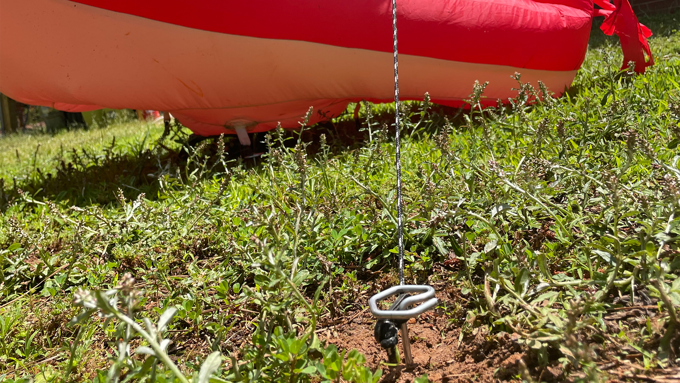 Recreational use for pins tie-down